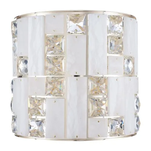 Бра ODEON LIGHT  5072/28WL CROSSA хрусталь; алебастр/белый 